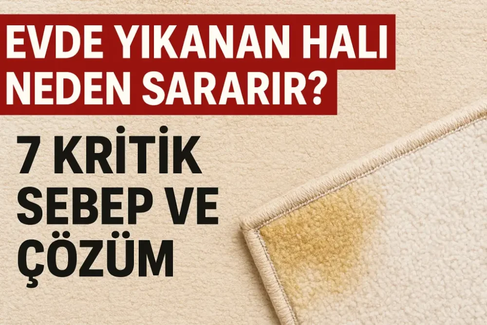 Evde Yıkanan Halı Neden Sararır? 7 Kritik Sebep ve Çözüm