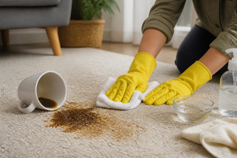 Halıdaki Kahve Lekesi Nasıl Çıkar? İplik Türüne ve Lekenin Bekleme Süresine Göre Uygulama Rehberi