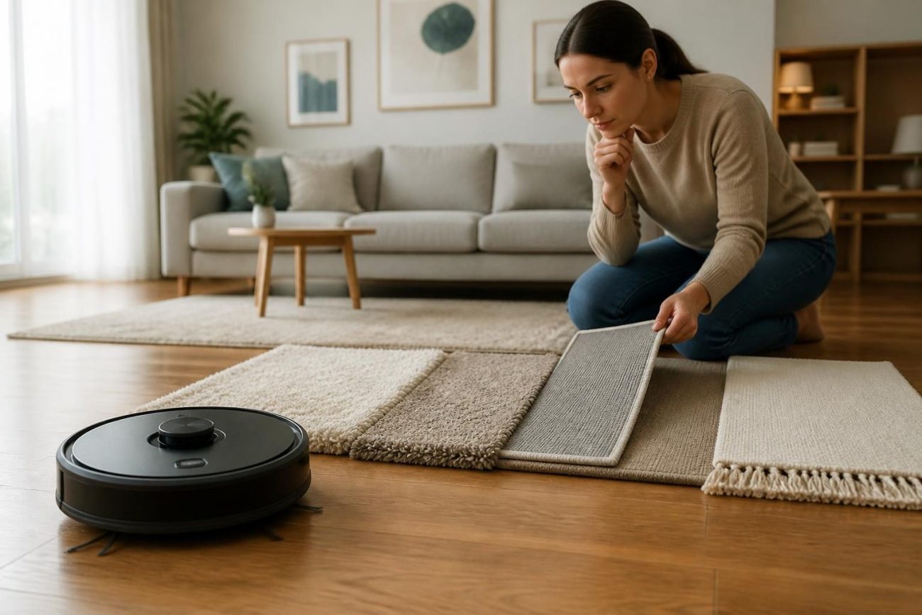 Robot süpürge için halı nasıl seçilir örneği