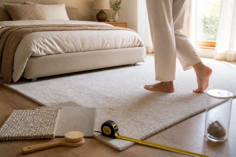 Yatak Odası Halısı Nasıl Seçilir? Yatak Ölçüsü, Çıplak Ayak Konforu ve Toz Tutma Riskine Göre Rehber