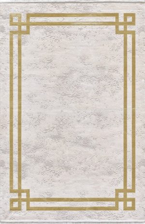 Pierre Cardin Halı Monet MT18C Sarı Modern Desenli Şık Makine Dokuması Halı