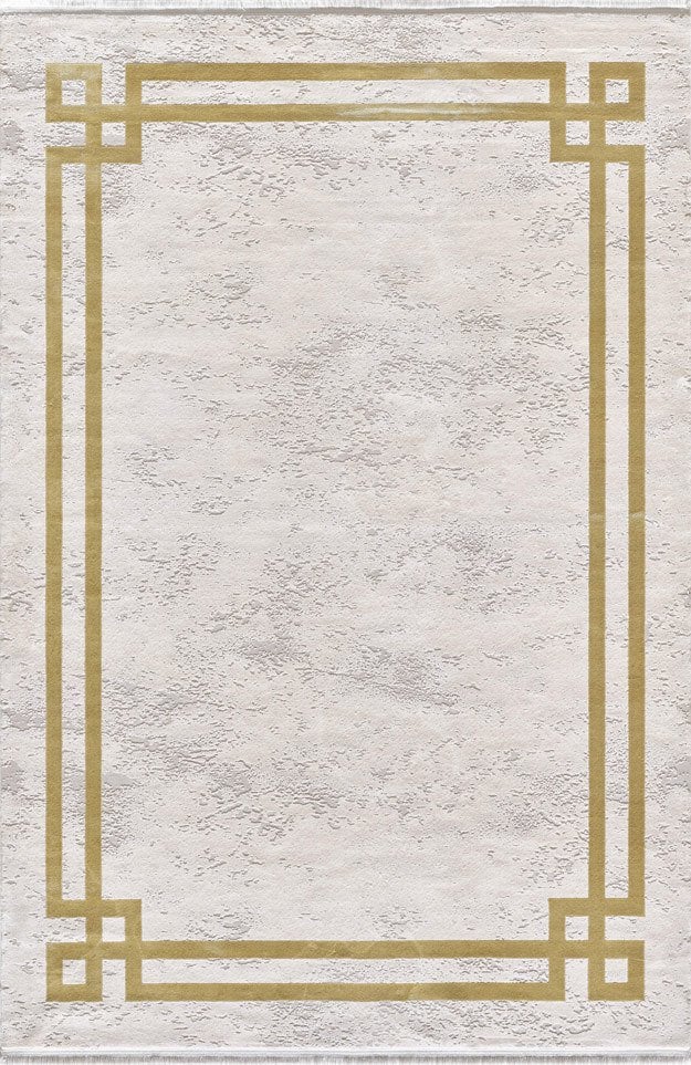 Pierre Cardin Halı Monet MT18C Sarı Modern Desenli Şık Makine Dokuması Halı