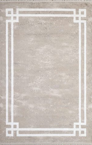 Pierre Cardin Halı Monet MT18K Bej Modern Desenli Şık Makine Dokuması Halı