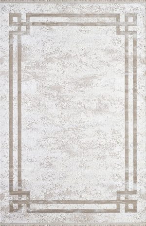 Pierre Cardin Halı Monet MT18L Bej Modern Desenli Şık Makine Dokuması Halı