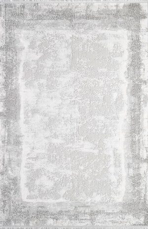 Pierre Cardin Halı Monet MT40A Gri Beyaz Modern Desenli Şık Makine Dokuması Halı