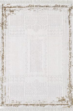 Pierre Cardin Halı Voila ZQ02C Bej Krem Modern ve Geleneksel Desenli Yüksek Kaliteli Halı